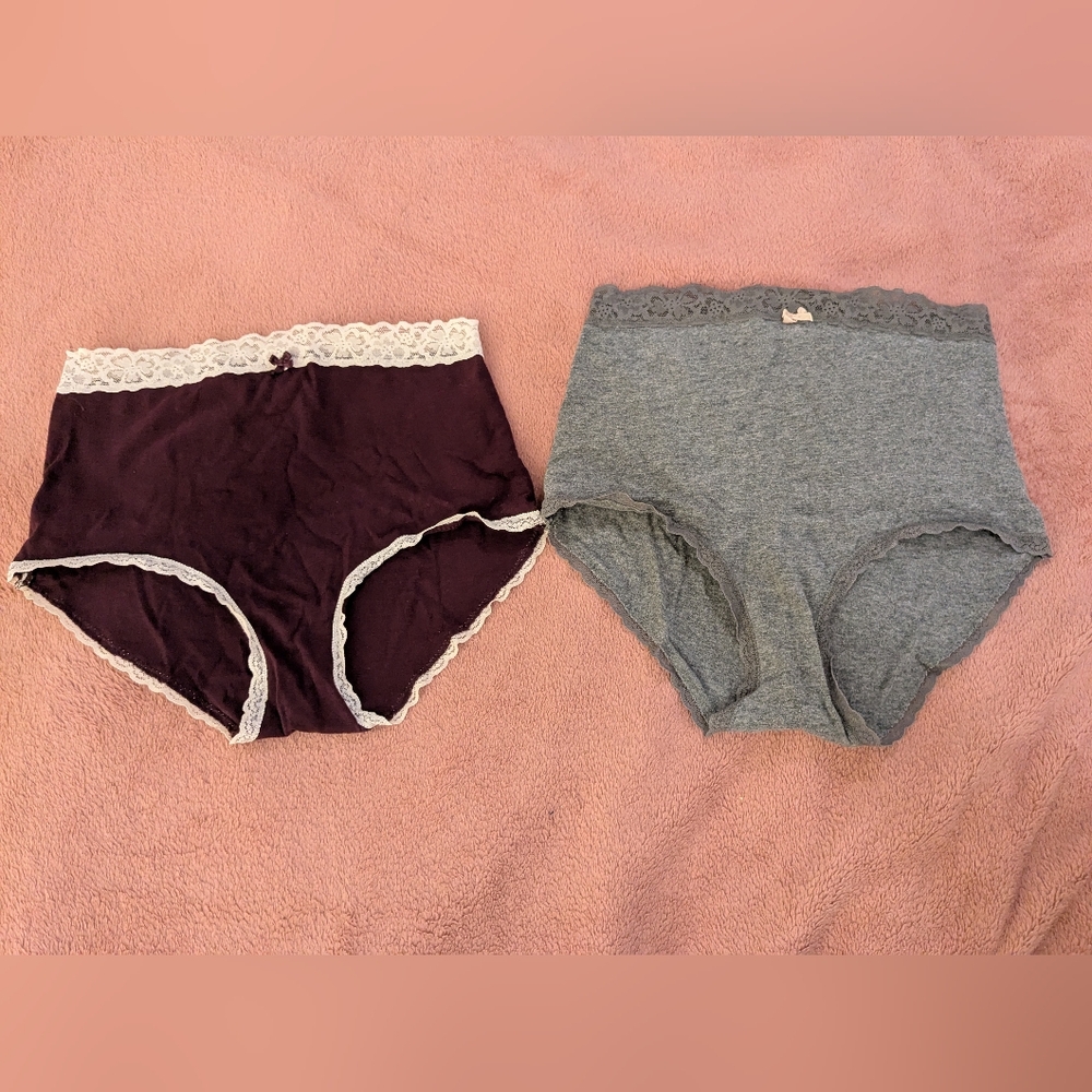 set of 2 high waisted panties